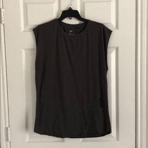 Alphalete cap cut off tee